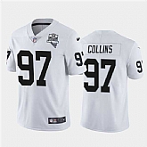 Nike Raiders 97 Maliek Collins White 2020 Inaugural Season Vapor Untouchable Limited Jersey Dzhi,baseball caps,new era cap wholesale,wholesale hats